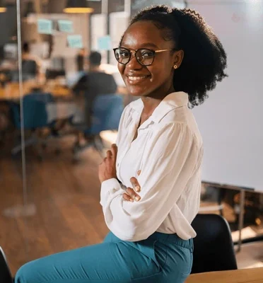 black businesswoman working on laptop 600nw 2335197177